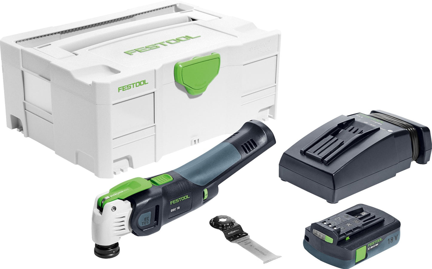 Festool Oscillerende Accu Multitool OSC 18 Li 3,1 E-Compact VECTURO