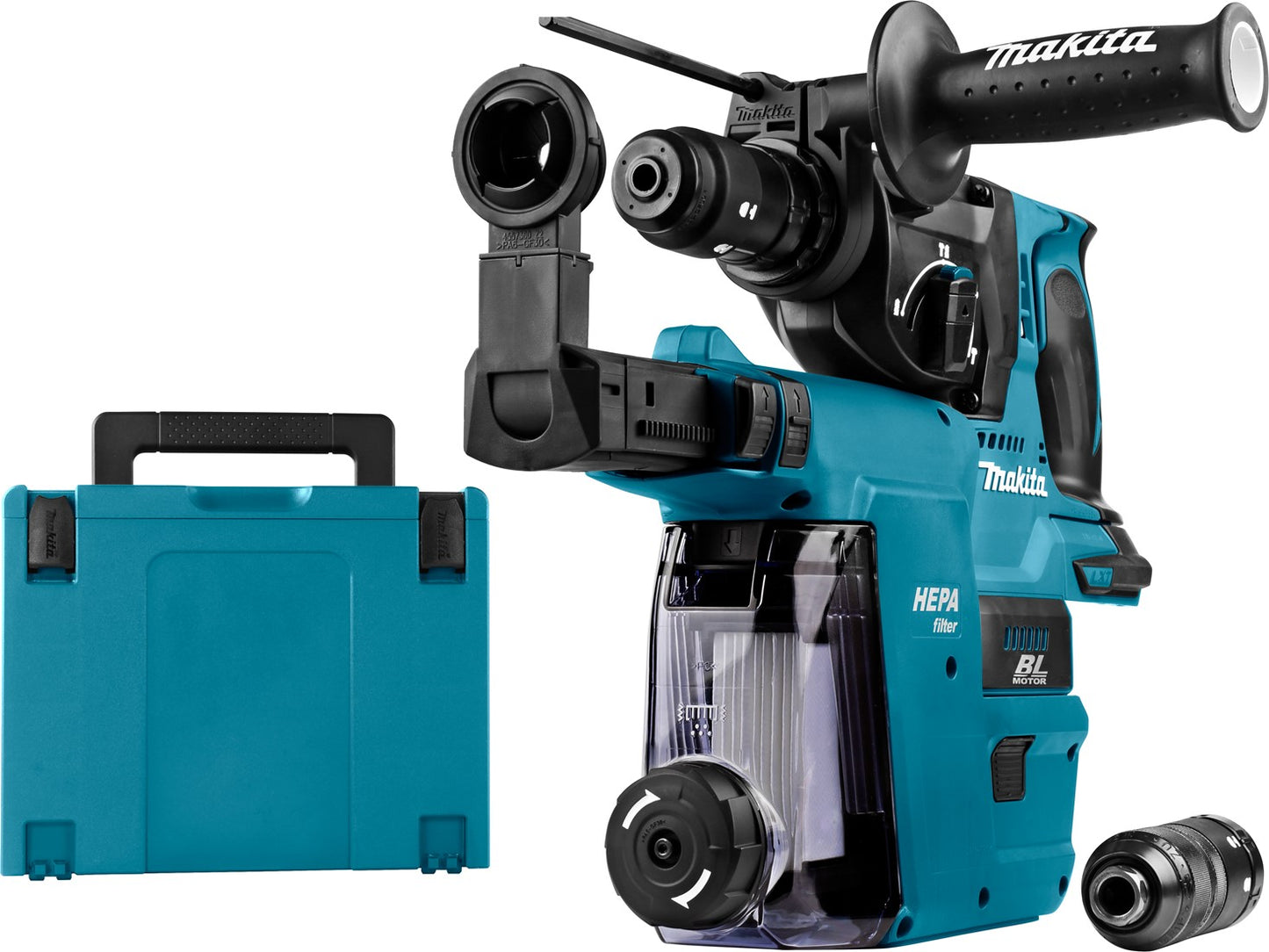 Makita DHR243ZJW Akku Kombihammer + Staubabsaugung 18V Loose Body in Mbox