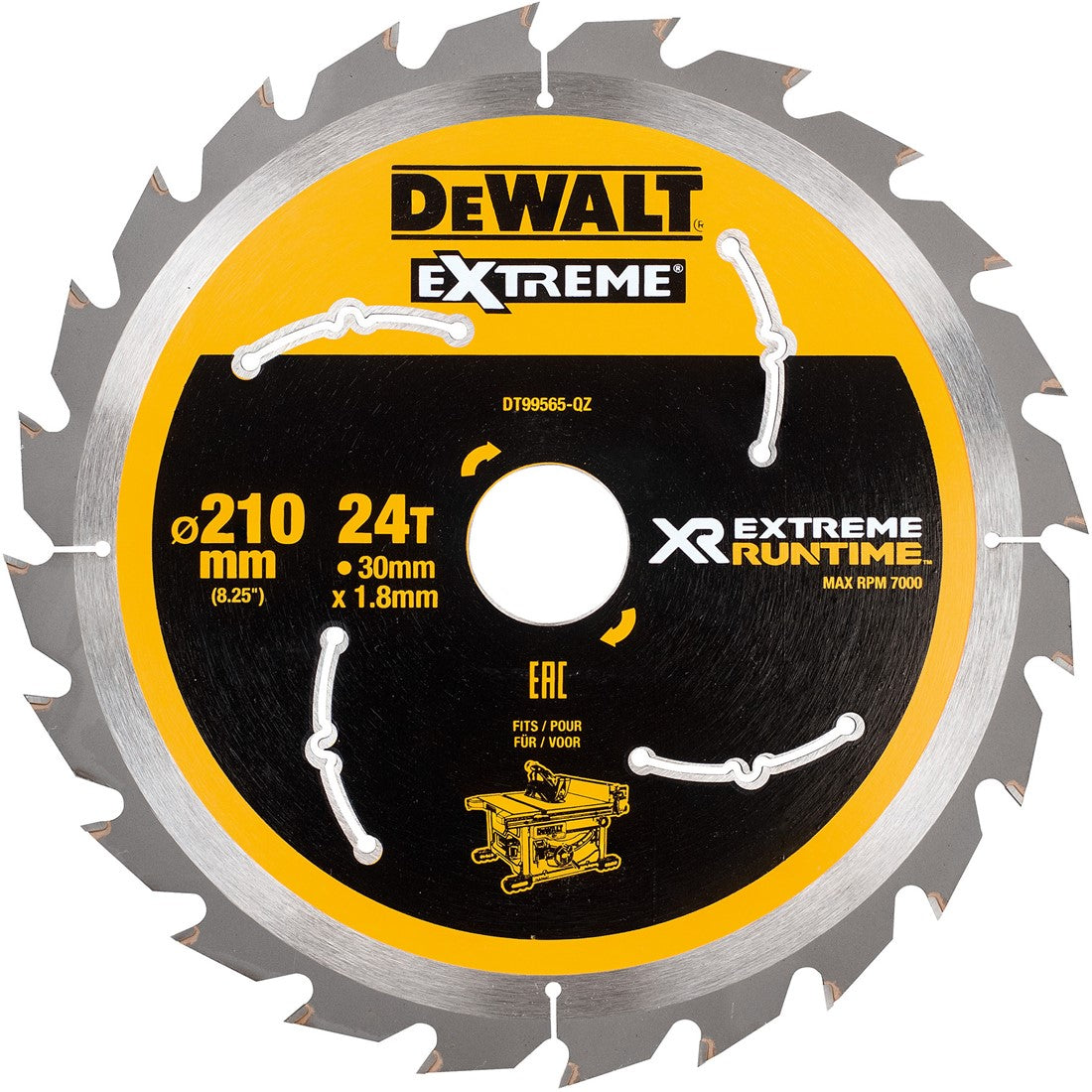 DT99565 XR Circular saw blade 210x30mm 24T