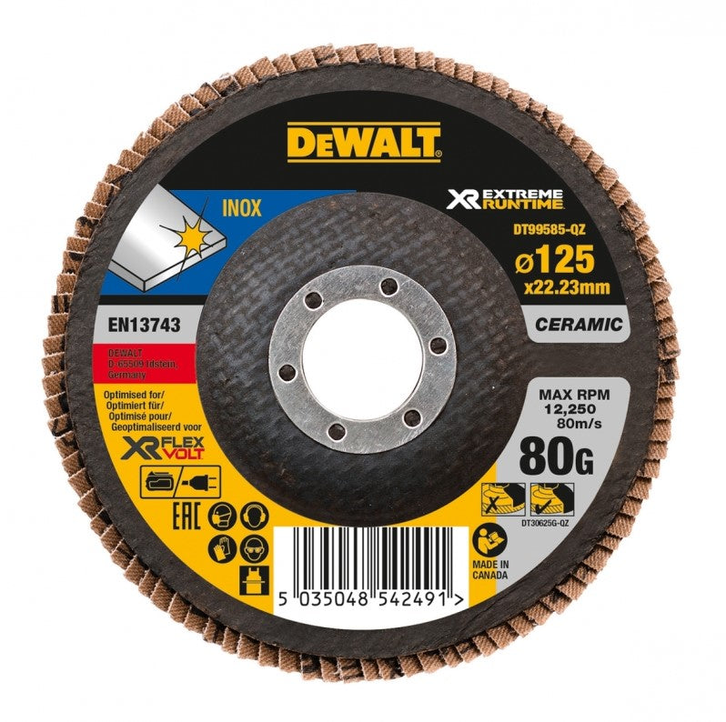 DT99585 XR Sanding Disc 125mm 80G