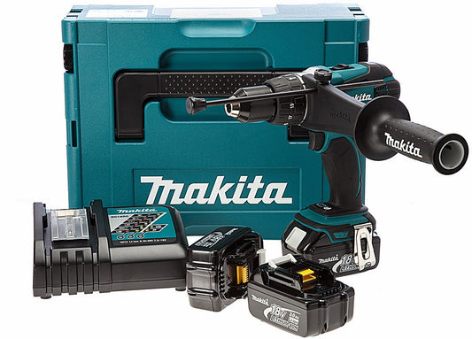 Makita DHP458RF3J Schlagbohrmaschine/Schraubendreher 18V 3.0Ah in Mbox