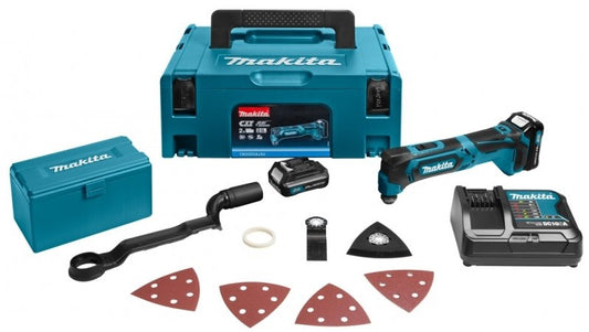 Makita TM30DSAJX4 Multitool 10.8V 2.0Ah Li-ion + Toebehoren in Mbox