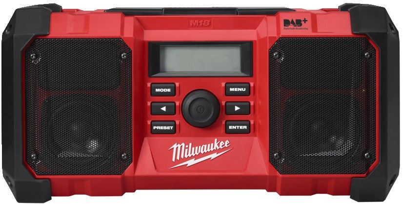 Milwaukee M18 JSR DAB+-0 Accu Bouwradio DAB+ 18V Losse Body M18™ - 4933451251