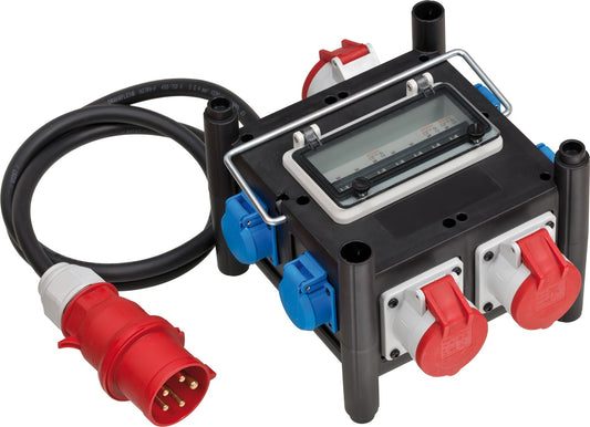 Brennenstuhl Compacte rubberen stroomverdeler BSV 3/32 2 IP44 2m H07RN-F 5G4,0 - 2xCEE16A, 1xCEE 32A, 4x230V