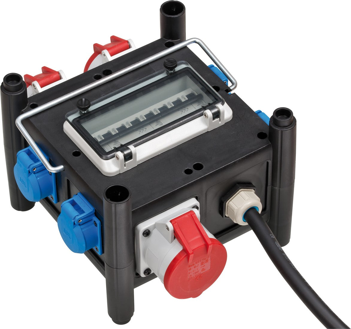 Brennenstuhl Compacte rubberen stroomverdeler BSV 3/32 2 IP44 2m H07RN-F 5G4,0 - 2xCEE16A, 1xCEE 32A, 4x230V