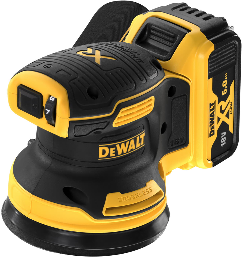 DCW210P2 Battery Eccentric Sander 18V 5.0Ah Li-ion