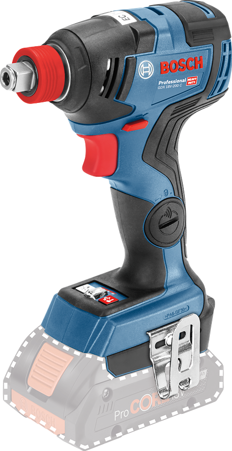 Bosch Professional GDX 18V-200 C Accu Slagschroevendraaier 18V Losse Body in L-Boxx - 06019G4202