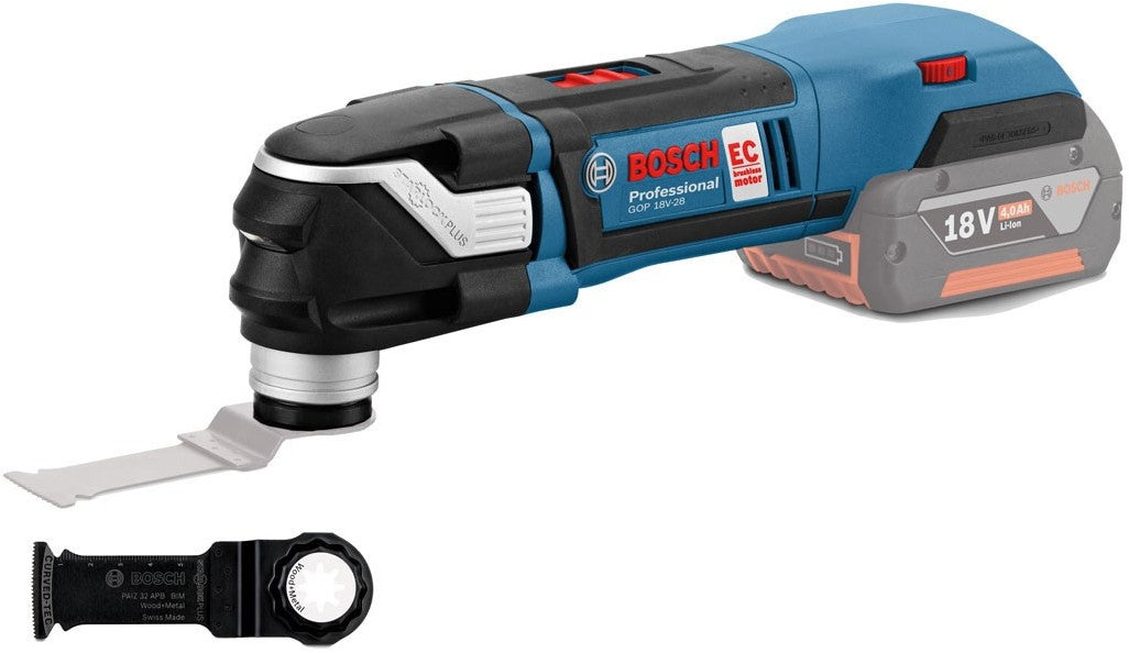 Bosch Blauw GOP 18 V-28 Accu Multitool 18V Li-ion Basic Body - 06018B6002