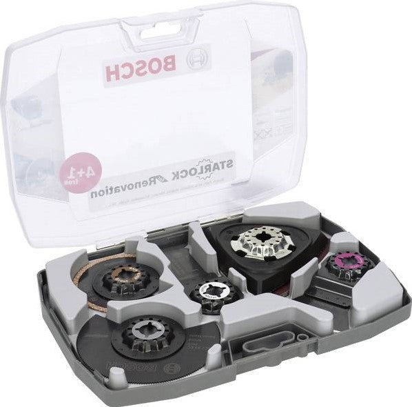 Bosch Multitool Saw Blade Set 8-Piece Starlock Best of Cutting Renovation 2608664624