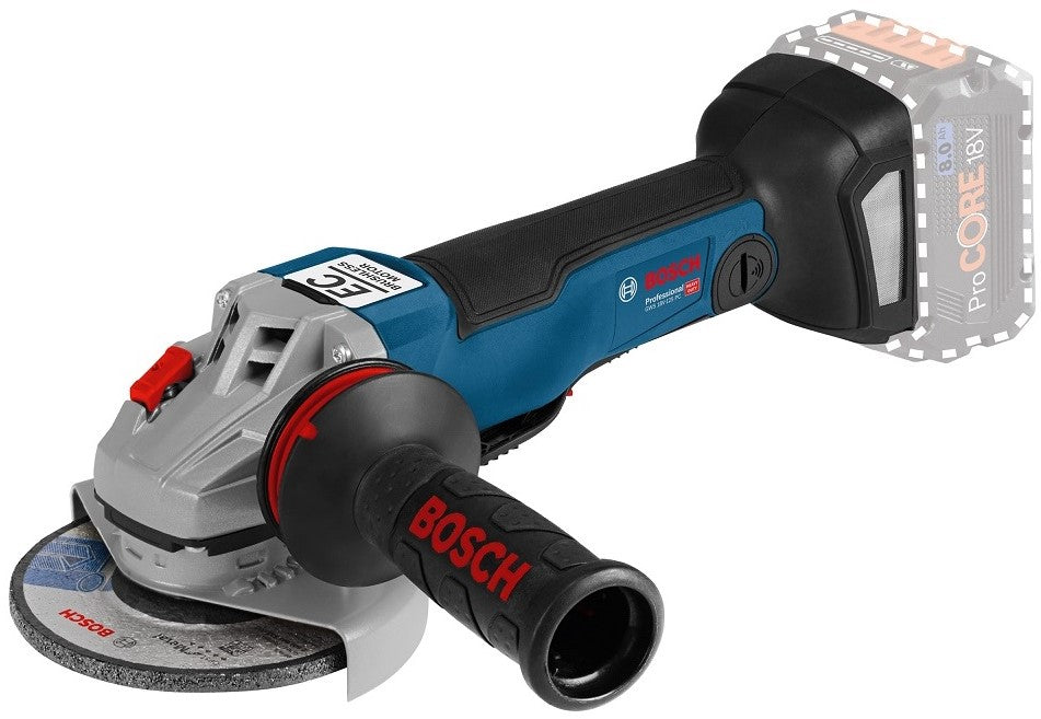 Bosch Blauw GWS 18V-10 PC Accu Haakse Slijper 18V Basic Body