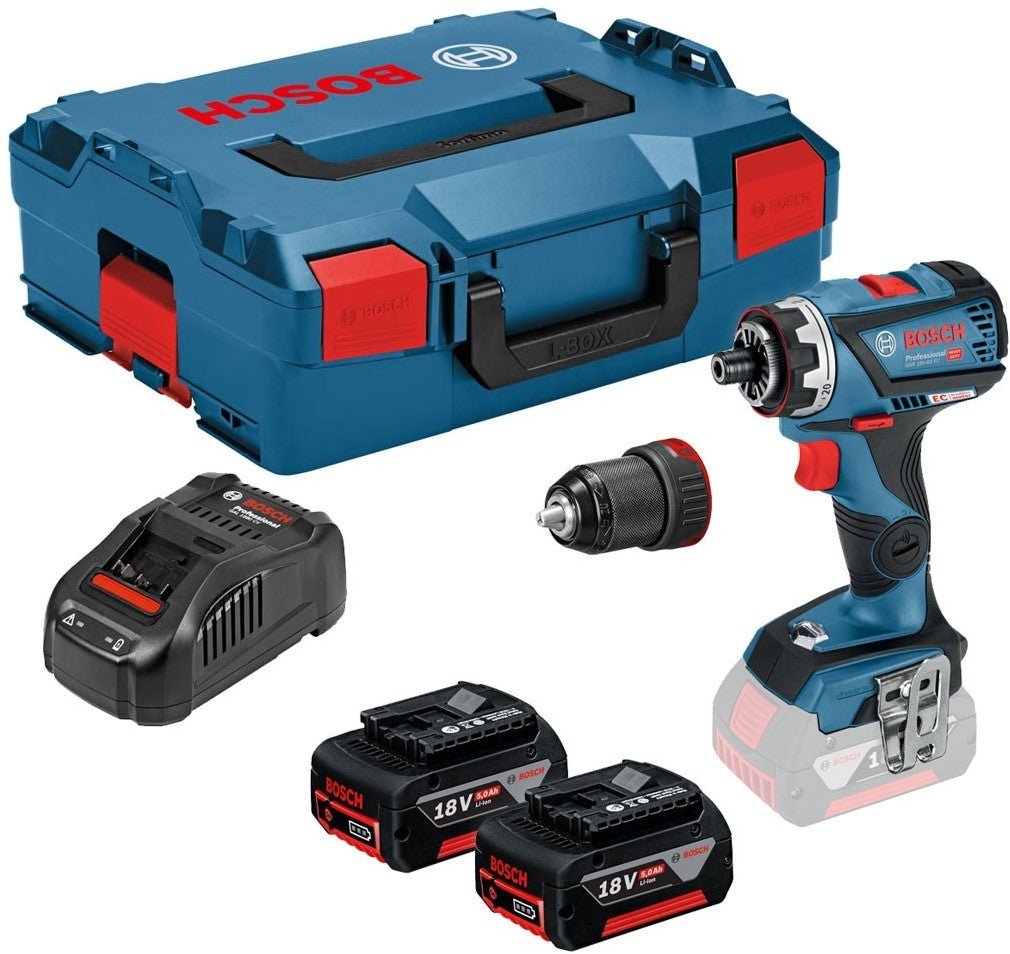 Bosch Blue GSR 18V-60 FC Cordless Drill 18V 5.0Ah in L-Boxx - 06019G7101