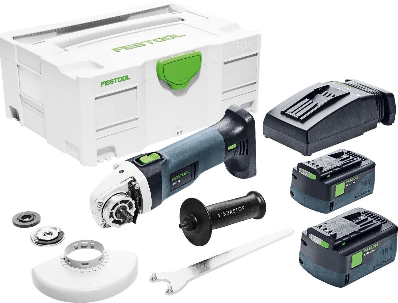 Festool AGC 18-125 Li 5.2 EB-Plus Cordless Angle Grinder 575344