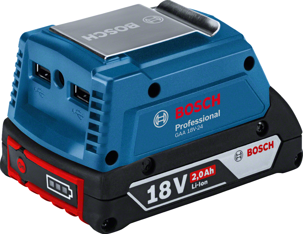 Bosch Blauw GAA 18 V-24 18V Li-ion Accu USB Lader 1600A00J61