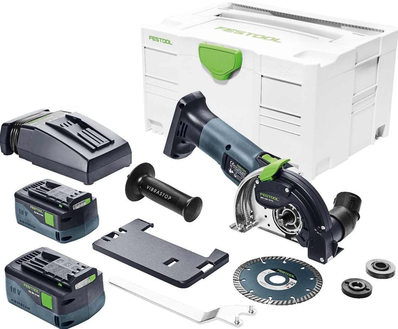 Festool DSC-AGC 18-125 FH Li 5,2 EBI-Plus Accu-tegelslijper 575346