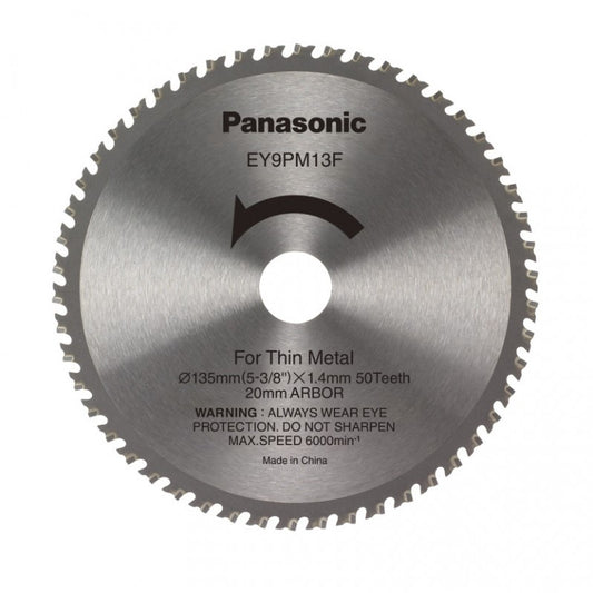 Panasonic EY9PM13F Circular saw blade 135x20mm 50T Metal 