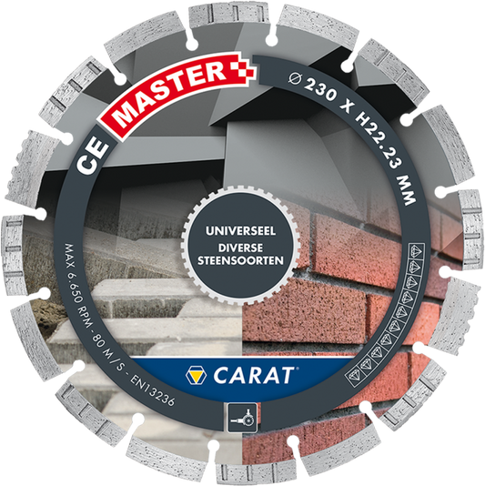CARAT DIAMANTZAAG UNIVERSEEL Ø150x22,2MM CE MASTER