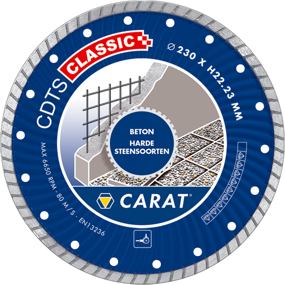 CARAT DIAMANTZAAG BETON Ø150x22,2MM CDTS CLASSIC