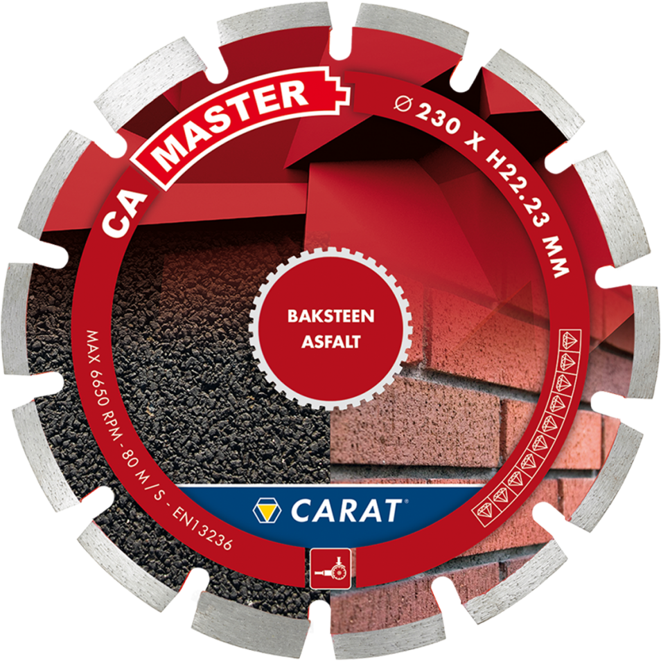 CARAT DIAMANTZAAG BAKSTEEN Ø150x22,2MM CA MASTER