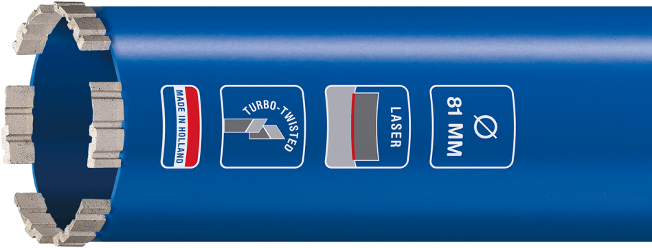 CARAT LASER DIAMANTBOOR Ø151x400xM30, BETON MASTER - EM15140050