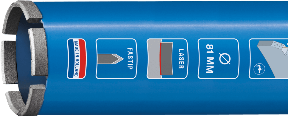 CARAT LASER DIAMANTBOOR Ø81x400MMxM30, BETON CLASSIC