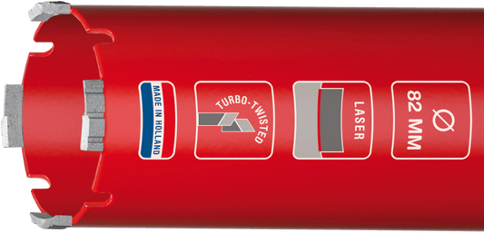 CARAT DUSTEC LASER DROOGBOOR Ø68x150xM16