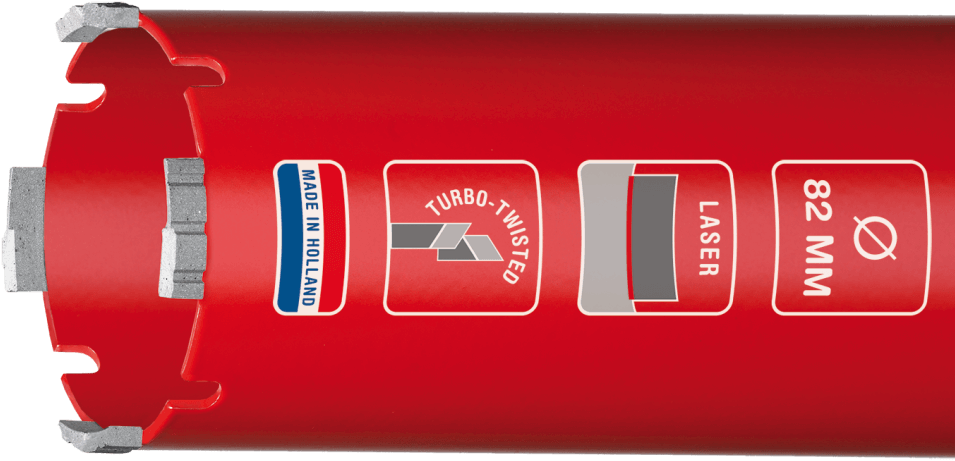 CARAT DUSTEC LASER DROOGBOOR Ø142x150xM16