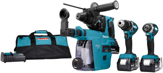 Makita DLX3106TW1 Combiset 18V 5.0Ah Li-ion met lader in Tas