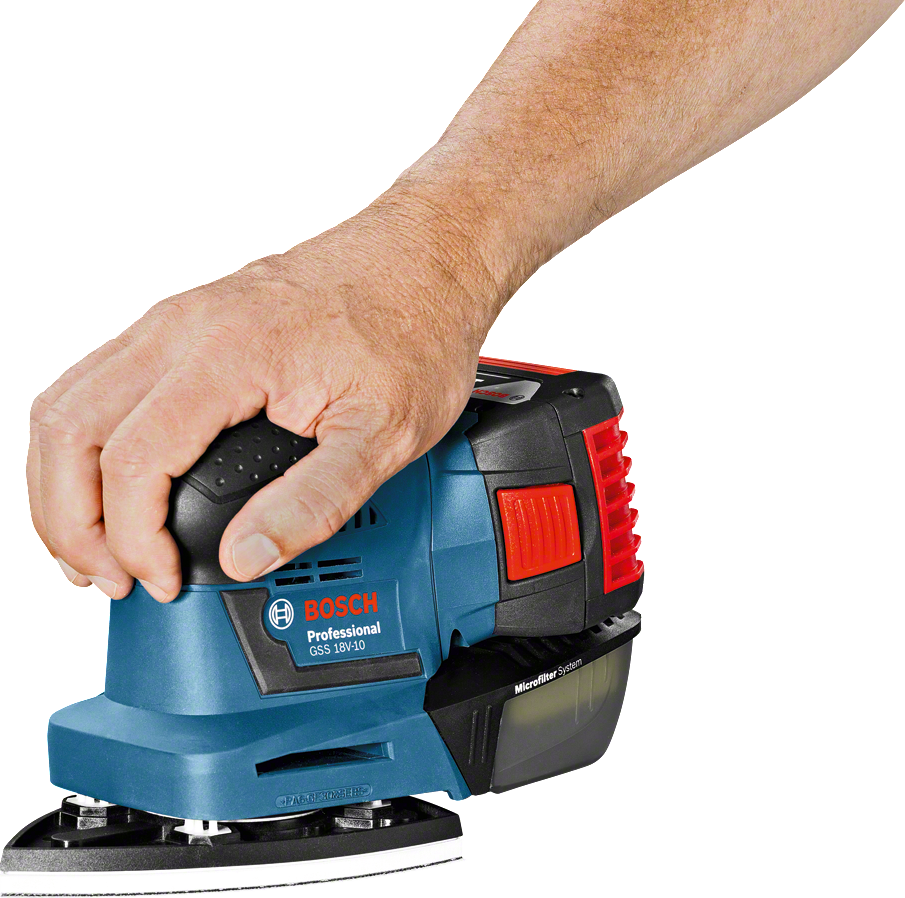 Bosch Professional GSS 18 V-10 Cordless Orbital Sander 18V Loose Body - 06019D0200