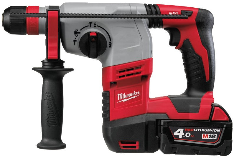 Milwaukee HD18 HX-402C Accu Boorhamer SDS-plus 18V 4.0Ah Li-Ion M18™ 3-standen FIXTEC™ in tas- 4933441280