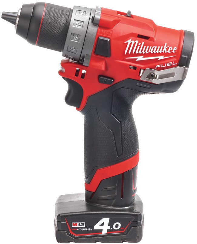 Milwaukee M12 FDD-402X Accu Compacte boorschroefmachine 12V 4.0Ah Li-Ion M12 FUEL™ in HD Box - 4933459818