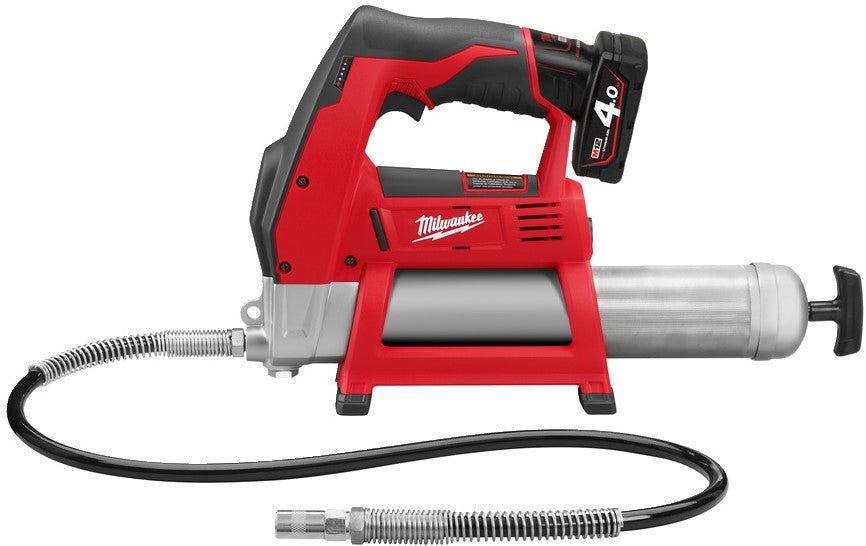 Milwaukee M12 GG-401B Akku Kleinfettpresse 12 V 4,0 Ah Li-Ion M12™ in Tasche – 4933441675