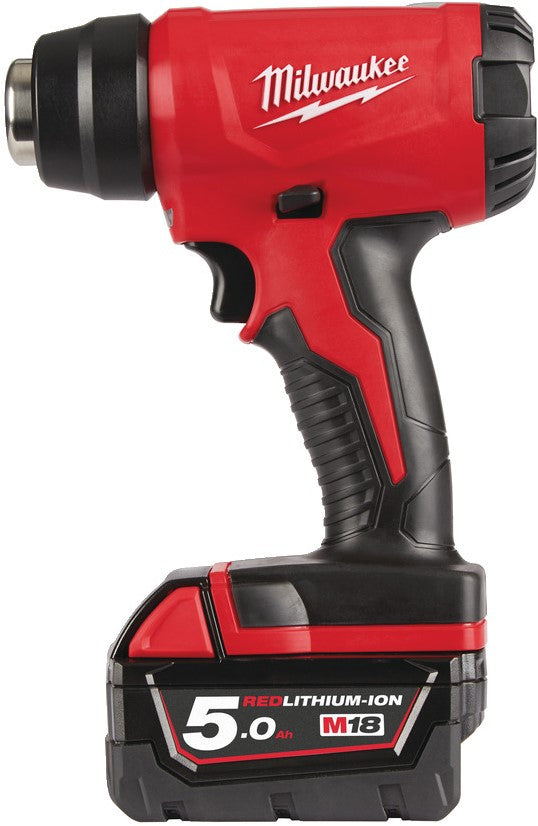 Milwaukee M18 BHG-502C Accu Compacte Heteluchtpistool 18V 5.0Ah Li-Ion M18™ in koffer- 4933459772