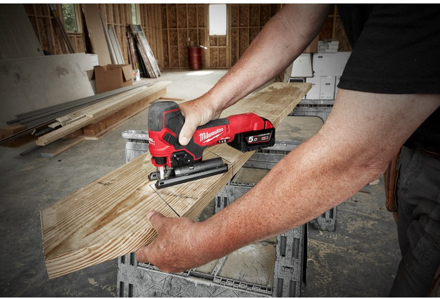 Milwaukee M18 FBJS-502X Accu Decoupeerzaag 18V 5.0Ah Li-Ion M18 FUEL™ in HD-Box - 4933464800