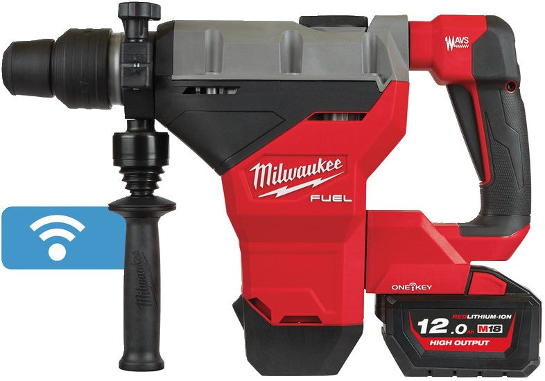 Milwaukee M18 FHM-121C Akku-Bohrhammer SDS-Max 8 kg 18 V 12,0 Ah Li-Ion M18 FUEL™ ONE-KEY™ im Koffer – 4933464894