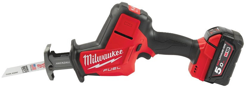 Milwaukee M18 FHZ-502X Accu Reciprozaag 22mm HACKZALL™ 18V 5.0Ah Li-Ion M18 FUEL™ in HD-Box - 4933459885