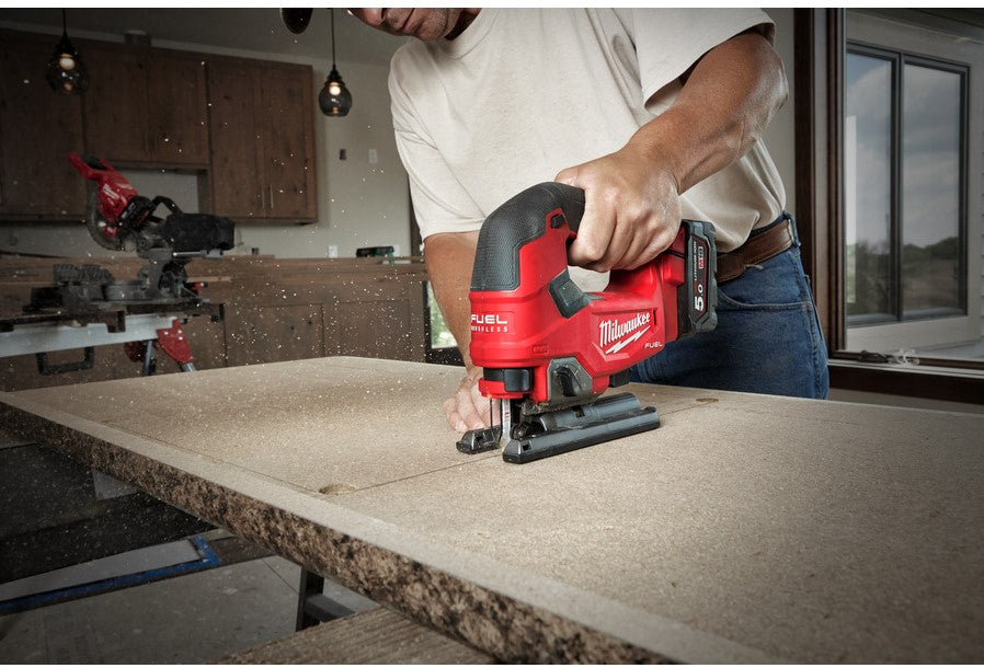 Milwaukee M18 FJS-502X Accu Decoupeerzaag 25mm 18V 5.0Ah Li-Ion M18 FUEL™ in HD-Box - 4933464727