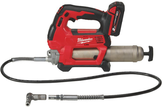 Milwaukee M18 GG-201C Accu Vetspuit Heavy Duty 18V 2.0Ah Li-Ion M18™ in koffer - 4933440490