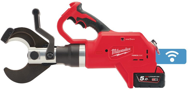 Milwaukee M18 HCC75-502C Accu Hydraulische ondergrondse kabelkniptang 18V 5.0Ah Li-Ion M18™ FORCE LOGIC™ in koffer - 4933459269