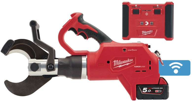 Milwaukee M18 HCC75R-502C Accu Hydraulische ondergrondse kabelkniptang 18V 5.0Ah Li-Ion M18™ FORCE LOGIC™ in koffer - 4933459271