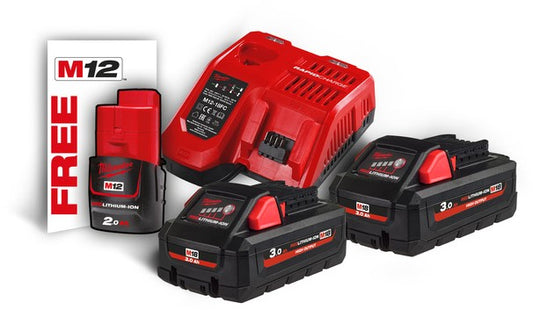 Milwaukee M18 HNRG-302 Accu pack 2x 18V 3.0Ah Li-Ion M18™ - 4933471071