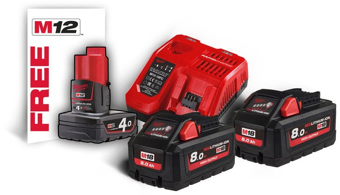 Milwaukee M18 HNRG-802 Accu pack 18V 8.0Ah Li-Ion M18™ - 4933471073