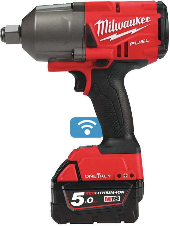 Milwaukee M18 ONEFHIWF34-502X Accu Slagmoersleutel 3/4"" met frictiering 18V 5.0Ah Li-Ion M18 FUEL™ ONE-KEY™ in HD-Box - 4933459730