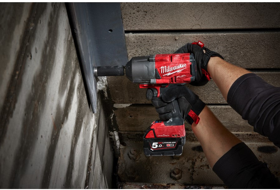 Milwaukee M18 ONEFHIWF34-502X Cordless Impact Wrench 3/4"" with Friction Ring 18V 5.0Ah Li-Ion M18 FUEL™ ONE-KEY™ in HD-Box - 4933459730