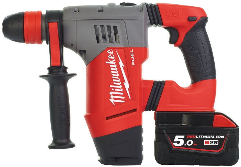 Milwaukee M28 CHPX-502X Cordless Hammer Drill SDS+ 28V 5.0Ah Li-Ion M28 FUEL™ in HD-Box - 4933448015