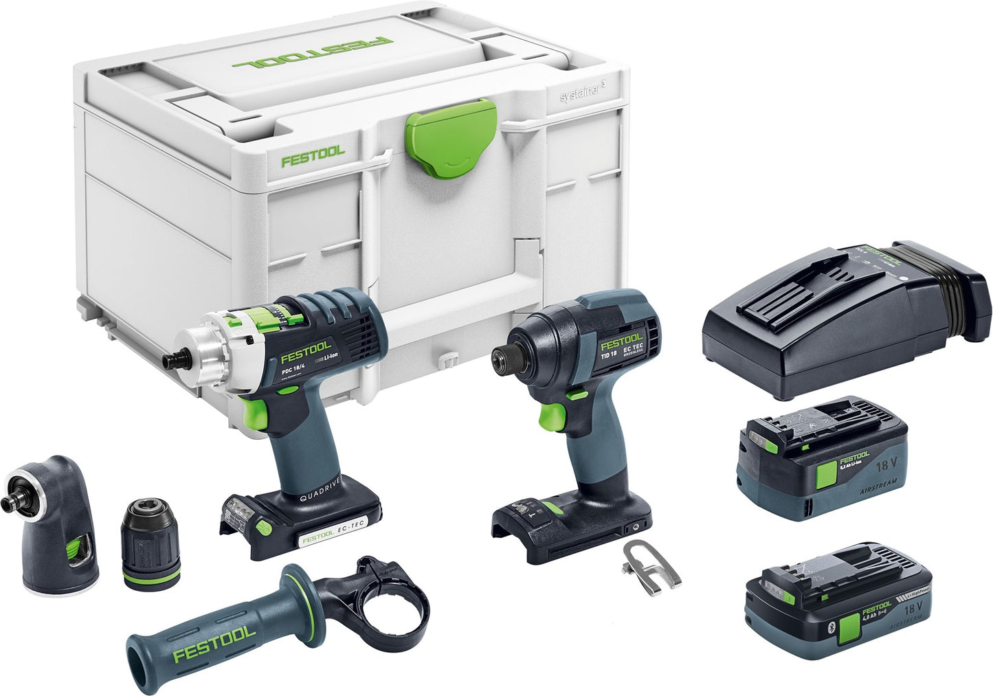 Festool TID18 5,2/4,0 I-Set PDC18 Accu Combiset Slagschroevendraaier + Klopboormachine 576488