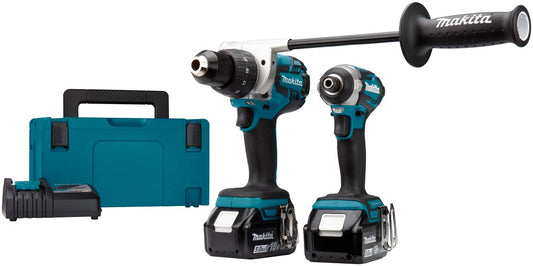 Makita DLX2175TJ 18 V Kombi-Set DDF481 / DTD154, 2x BL1850B