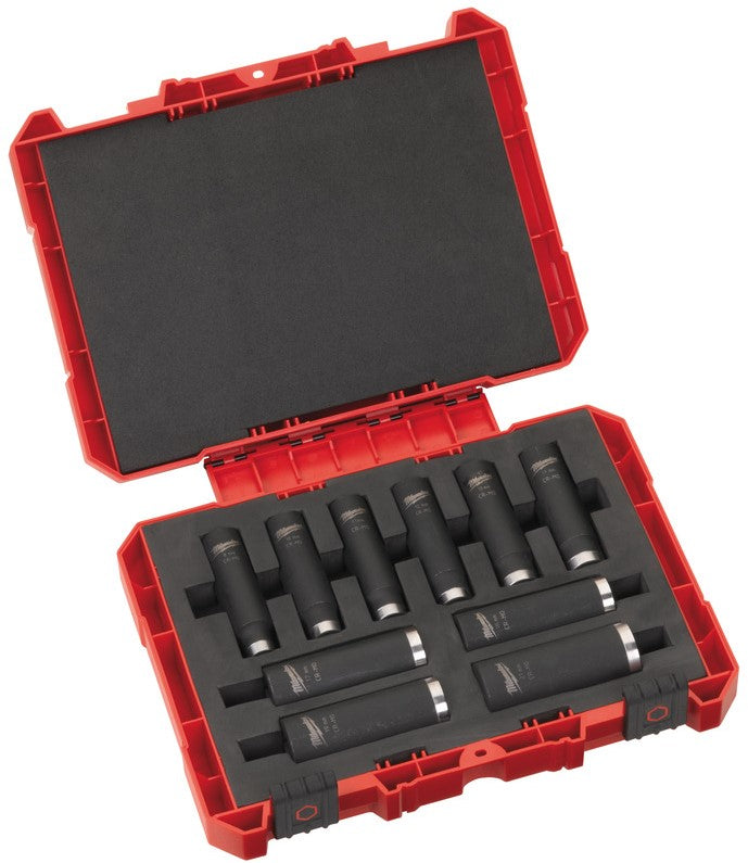 Milwaukee Set of caps ½"" effect socket set (10 pc) - 4932352861