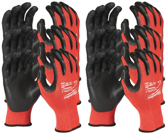 Milwaukee Cut Grade 3 getauchte Handschuhe. 12er-Pack Schnittschutzhandschuhe Level 3-XL / 10 - 4932471620