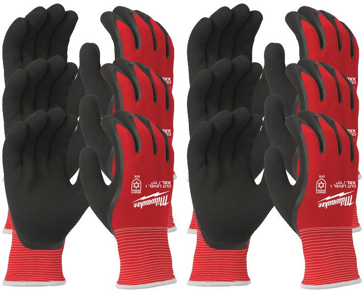 Milwaukee Winter Cut Level 1 getauchte Arbeitshandschuhe 12er Pack Winter Cut Level 1 Handschuhe-XXL/11 – 4932471609