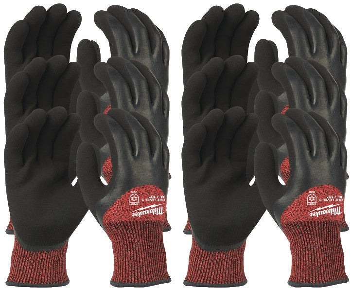 Milwaukee Winter Cut Level 3 getauchte Arbeitshandschuhe 12er Pack Winter Cut Level 3 Handschuhe-XL/10 - 4932471612